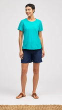 Load image into Gallery viewer, Cut Loose Linen Cotton Jersey Short Sleeve Crop Top