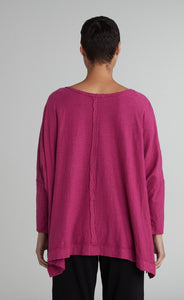 Cut Loose Linen Cotton Jersey One Size Deep V Top