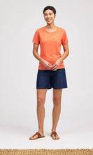 Load image into Gallery viewer, Cut Loose Linen Cotton Jersey Short Sleeve Bias Tee