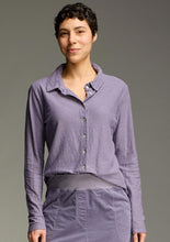 Load image into Gallery viewer, Cut Loose Linen Cotton Jersey Fitted Shirt