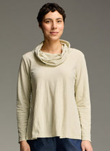 Load image into Gallery viewer, Cut Loose Linen Cotton Jersey Cowl Neck Pullover