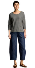 Load image into Gallery viewer, Cut Loose Linen Cotton Jersey Long Sleeve Bias Top