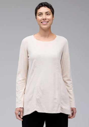 Cut Loose Linen Cotton Jersey Pocket Top