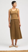 Load image into Gallery viewer, Cut Loose Linen Cotton Jersey Asym Skirt