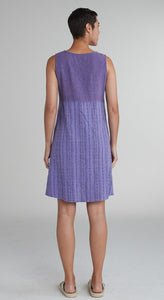 Cut Loose Pinstripe Linen Patch Dress
