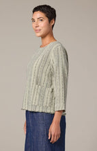 Load image into Gallery viewer, Cut Loose Pinstripe Linen 3/4 Sleeve Pocket Shell