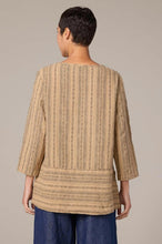 Load image into Gallery viewer, Cut Loose Pinstripe Linen Pocket Border Top