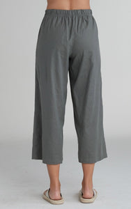 Cut Loose Linen Tencel Crop Wide Leg Pant