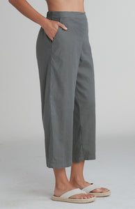 Cut Loose Linen Tencel Crop Wide Leg Pant