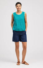 Load image into Gallery viewer, Cut Loose Navy Stripe Sleeveless Top