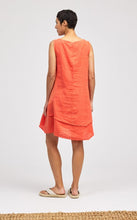 Load image into Gallery viewer, Cut Loose Linen Combo Asym Tunic Dress