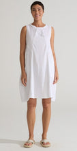 Load image into Gallery viewer, Cut Loose Linen Combo Seamed Bubble Dress