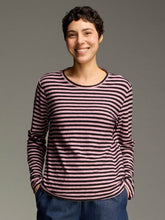 Load image into Gallery viewer, Cut Loose Black Stripe Long Sleeve Easy Tee