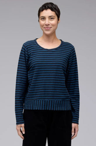 Cut Loose Black Stripe Crop Top