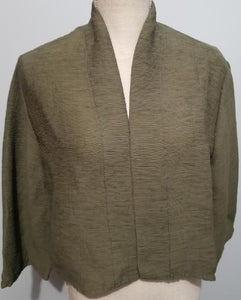 Cut Loose Crinkle Stripe Kimono Shrug
