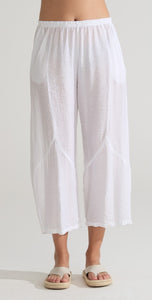 Cut Loose Rayon Parachute Barrel Crop Pant