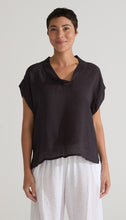 Load image into Gallery viewer, Cut Loose Rayon Parachute Short Sleeve Cowl Top