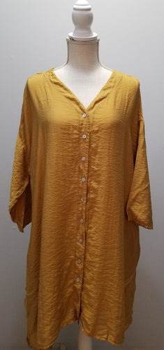Cut Loose Rayon Parachute Tunic Shirt (XS, Manuka)- On Sale!