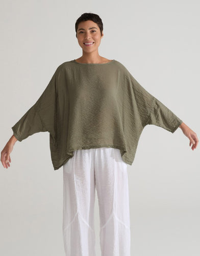 Cut Loose Rayon Parachute One Size Crop Top