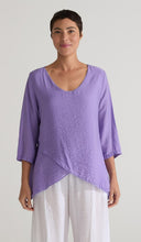 Load image into Gallery viewer, Cut Loose Rayon Parachute Double Layer V-Neck Top