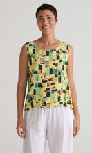 Load image into Gallery viewer, Cut Loose Check Sea Glass Layering Tank