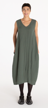 Load image into Gallery viewer, Cut Loose Fall Parachute Faux Wrap Midi Dress