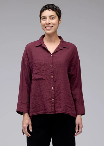 Cut Loose Fall Parachute Aline Slit Blouse