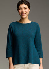 Load image into Gallery viewer, Cut Loose Crimped Fabric 3/4 Aline Boatneck