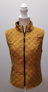 Cut Loose Quilted Parachute Zip Front Quilted Vest (XS, Brass)- On Sale!