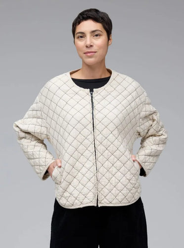 Cut Loose Quilted Parachute Bomber Jacket