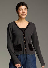 Load image into Gallery viewer, Cut Loose Marled Sweater Knit Crop Pocket Cardi