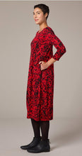 Load image into Gallery viewer, Cut Loose Floral Jacquard 3/4 Sleeve Dress