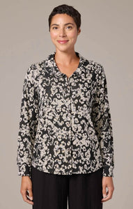 Cut Loose Floral Jacquard Fitted Shirt
