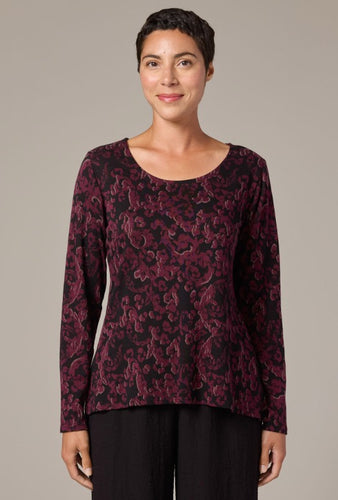 Cut Loose Floral Jacquard Modern Tee