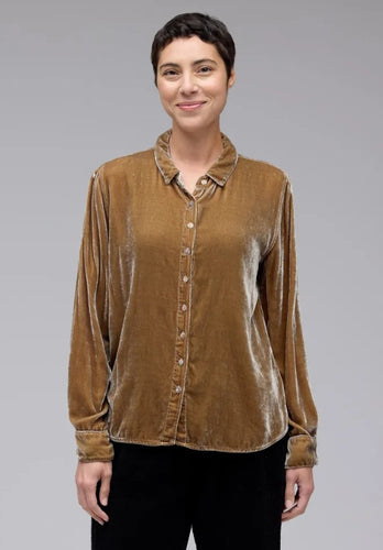 Cut Loose Velvet Fitted Shirt
