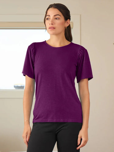 Blue Canoe Gather Inset Tee (XL, Mulberry)- On Sale!