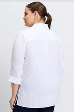 Load image into Gallery viewer, Foxcroft Evelyn 3/4 Sleeve Long Shirt