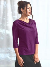 Load image into Gallery viewer, Blue Canoe Graceful Neck Top