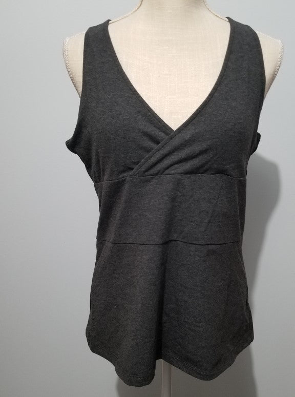 One Step Ahead Cotton Geisha Tank- (L, Charcoal Heather)- On Sale!