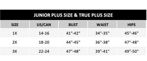 Ivory Black Floral Basic Mini Dress (1X-3X)-On Sale!