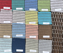 Load image into Gallery viewer, Cut Loose Grey Stripe 3/4 Sleeve Boatneck Tee