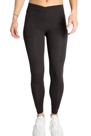 One Step Ahead Cotton V-Front Waist Legging