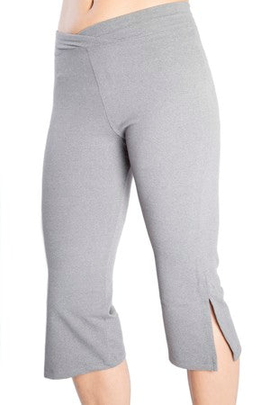 One Step Ahead Suede Supplex Oasis Relaxed Capri