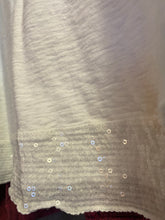 Load image into Gallery viewer, Cut Loose Light Weight Cotton Jersey Border Top (XS, White) - On Sale!